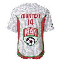 Iran Football Custom Baseball Jersey Come On Team Melli Cheetah - Wonder Print Shop
