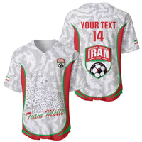 Iran Football Custom Baseball Jersey Come On Team Melli Cheetah - Wonder Print Shop