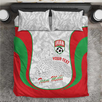 Iran Football Custom Bedding Set Come On Team Melli Cheetah - Wonder Print Shop