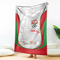 Iran Football Custom Blanket Come On Team Melli Cheetah - Wonder Print Shop