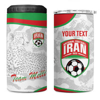 Iran Football Custom 4 in 1 Can Cooler Tumbler Come On Team Melli Cheetah - Wonder Print Shop