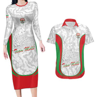 Iran Football Custom Couples Matching Long Sleeve Bodycon Dress and Hawaiian Shirt Come On Team Melli Cheetah - Wonder Print Shop