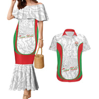 Iran Football Custom Couples Matching Mermaid Dress and Hawaiian Shirt Come On Team Melli Cheetah - Wonder Print Shop