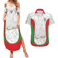 Iran Football Custom Couples Matching Summer Maxi Dress and Hawaiian Shirt Come On Team Melli Cheetah - Wonder Print Shop