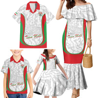 Iran Football Custom Family Matching Mermaid Dress and Hawaiian Shirt Come On Team Melli Cheetah - Wonder Print Shop