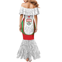 Iran Football Custom Family Matching Mermaid Dress and Hawaiian Shirt Come On Team Melli Cheetah - Wonder Print Shop