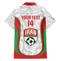 Iran Football Custom Family Matching Off The Shoulder Long Sleeve Dress and Hawaiian Shirt Come On Team Melli Cheetah - Wonder Print Shop