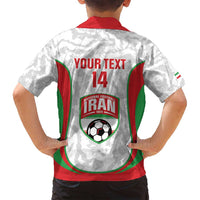 Iran Football Custom Family Matching Off Shoulder Maxi Dress and Hawaiian Shirt Come On Team Melli Cheetah - Wonder Print Shop
