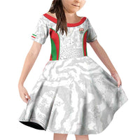 Iran Football Custom Family Matching Off Shoulder Short Dress and Hawaiian Shirt Come On Team Melli Cheetah - Wonder Print Shop