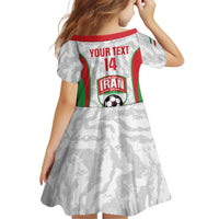 Iran Football Custom Family Matching Off Shoulder Short Dress and Hawaiian Shirt Come On Team Melli Cheetah - Wonder Print Shop