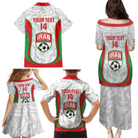 Iran Football Custom Family Matching Puletasi and Hawaiian Shirt Come On Team Melli Cheetah - Wonder Print Shop