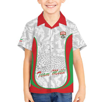Iran Football Custom Family Matching Summer Maxi Dress and Hawaiian Shirt Come On Team Melli Cheetah - Wonder Print Shop