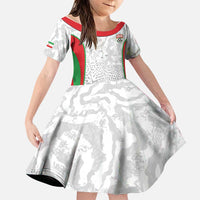 Iran Football Custom Family Matching Tank Maxi Dress and Hawaiian Shirt Come On Team Melli Cheetah - Wonder Print Shop