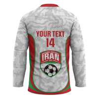 Iran Football Custom Hockey Jersey Come On Team Melli Cheetah - Wonder Print Shop