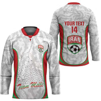 Iran Football Custom Hockey Jersey Come On Team Melli Cheetah - Wonder Print Shop