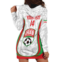 Iran Football Custom Hoodie Dress Come On Team Melli Cheetah - Wonder Print Shop
