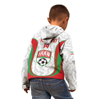 Iran Football Custom Kid Hoodie Come On Team Melli Cheetah - Wonder Print Shop