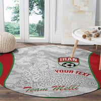 Iran Football Custom Round Carpet Come On Team Melli Cheetah - Wonder Print Shop