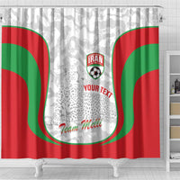 Iran Football Custom Shower Curtain Come On Team Melli Cheetah - Wonder Print Shop