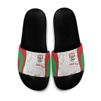 Iran Football Custom Slide Sandals Come On Team Melli Cheetah - Wonder Print Shop