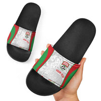 Iran Football Custom Slide Sandals Come On Team Melli Cheetah - Wonder Print Shop
