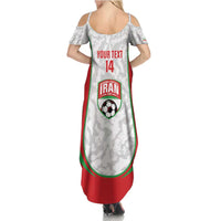 Iran Football Custom Summer Maxi Dress Come On Team Melli Cheetah - Wonder Print Shop