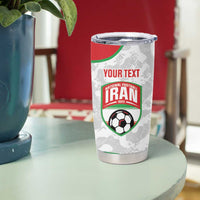 Iran Football Custom Tumbler Cup Come On Team Melli Cheetah - Wonder Print Shop