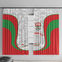 Iran Football Custom Window Curtain Come On Team Melli Cheetah - Wonder Print Shop