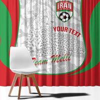 Iran Football Custom Window Curtain Come On Team Melli Cheetah - Wonder Print Shop
