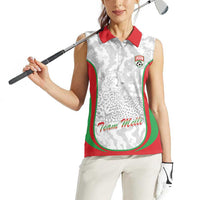 Iran Football Custom Women Sleeveless Polo Shirt Come On Team Melli Cheetah - Wonder Print Shop