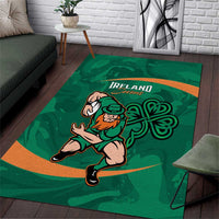 Ireland Rugby Sevens Area Rug Go Champions Irish Shamrock - Wonder Print Shop