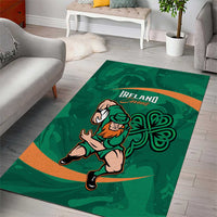 Ireland Rugby Sevens Area Rug Go Champions Irish Shamrock - Wonder Print Shop