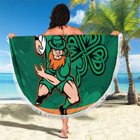Ireland Rugby Sevens Beach Blanket Go Champions Irish Shamrock - Wonder Print Shop