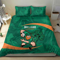 Ireland Rugby Sevens Bedding Set Go Champions Irish Shamrock - Wonder Print Shop