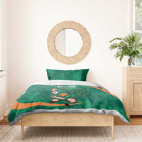 Ireland Rugby Sevens Bedding Set Go Champions Irish Shamrock - Wonder Print Shop