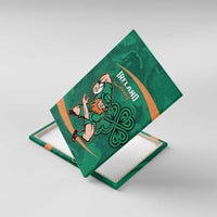 Ireland Rugby Sevens Canvas Wall Art Go Champions Irish Shamrock - Wonder Print Shop