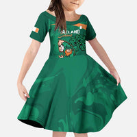 Custom Ireland Rugby Sevens Family Matching Puletasi and Hawaiian Shirt Go Champions Irish Shamrock - Wonder Print Shop