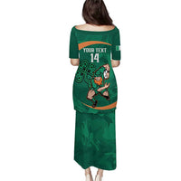 Custom Ireland Rugby Sevens Puletasi Go Champions Irish Shamrock - Wonder Print Shop