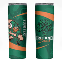 Personalised Ireland Rugby Sevens Skinny Tumbler Go Champions Irish Shamrock - Wonder Print Shop