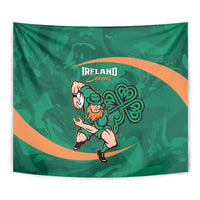 Ireland Rugby Sevens Tapestry Go Champions Irish Shamrock - Wonder Print Shop
