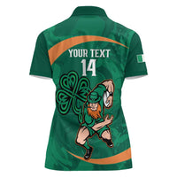 Custom Ireland Rugby Sevens Women Polo Shirt Go Champions Irish Shamrock - Wonder Print Shop