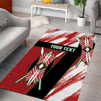 Custom Kenya Rugby Sevens Area Rug Go Champions African Pattern - Wonder Print Shop