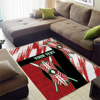 Custom Kenya Rugby Sevens Area Rug Go Champions African Pattern - Wonder Print Shop