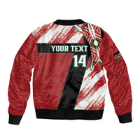 Custom Kenya Rugby Sevens Bomber Jacket Go Champions African Pattern - Wonder Print Shop