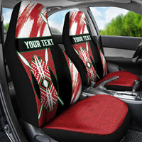 Custom Kenya Rugby Sevens Car Seat Cover Go Champions African Pattern - Wonder Print Shop