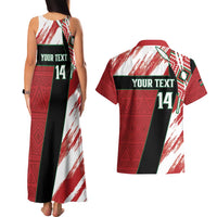 Custom Kenya Rugby Sevens Couples Matching Tank Maxi Dress and Hawaiian Shirt Go Champions African Pattern - Wonder Print Shop