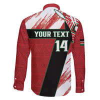 Custom Kenya Rugby Sevens Family Matching Short Sleeve Bodycon Dress and Hawaiian Shirt Go Champions African Pattern - Wonder Print Shop