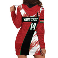 Custom Kenya Rugby Sevens Hoodie Dress Go Champions African Pattern - Wonder Print Shop