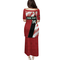 Custom Kenya Rugby Sevens Puletasi Go Champions African Pattern - Wonder Print Shop