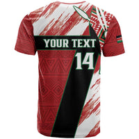 Custom Kenya Rugby Sevens T Shirt Go Champions African Pattern - Wonder Print Shop